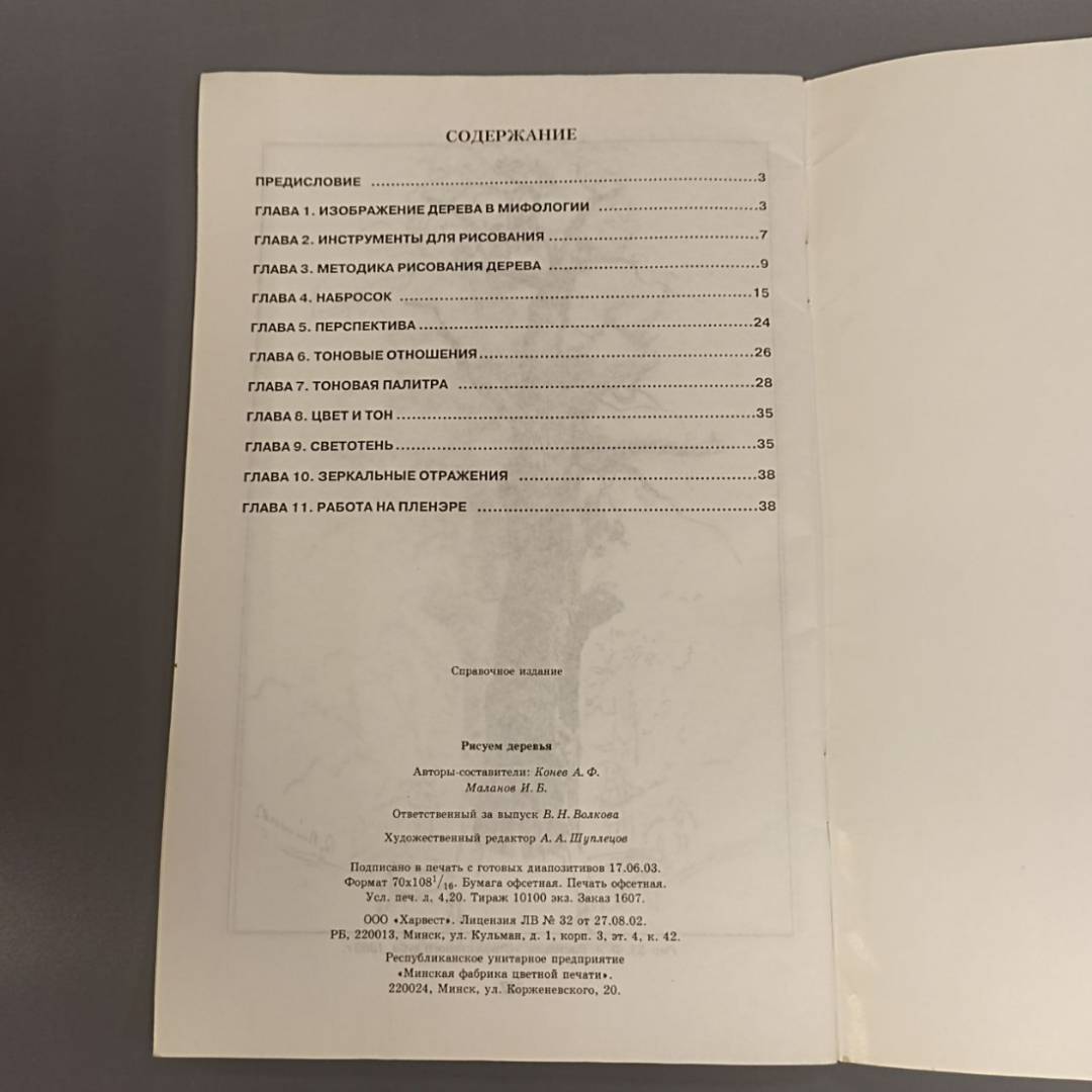 Книга «Рисуем деревья», 48 страниц, 2003г.. Картинка 5